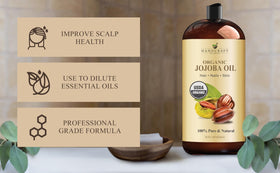 Handcraft Blends Jojoba Oil 28 Fl Oz bottle side view