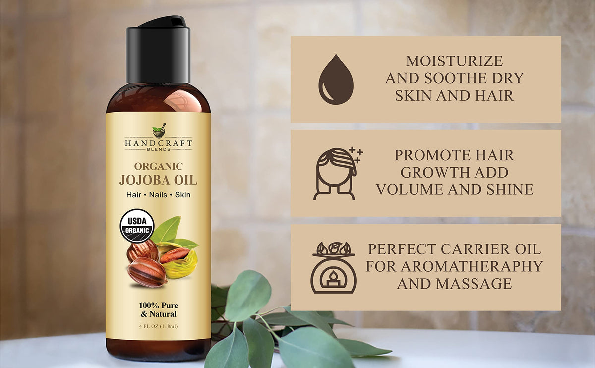 Handcraft Blends Jojoba Oil 4 Fl Oz side view