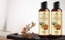 Handcraft Blends Jojoba Oil being poured into hands