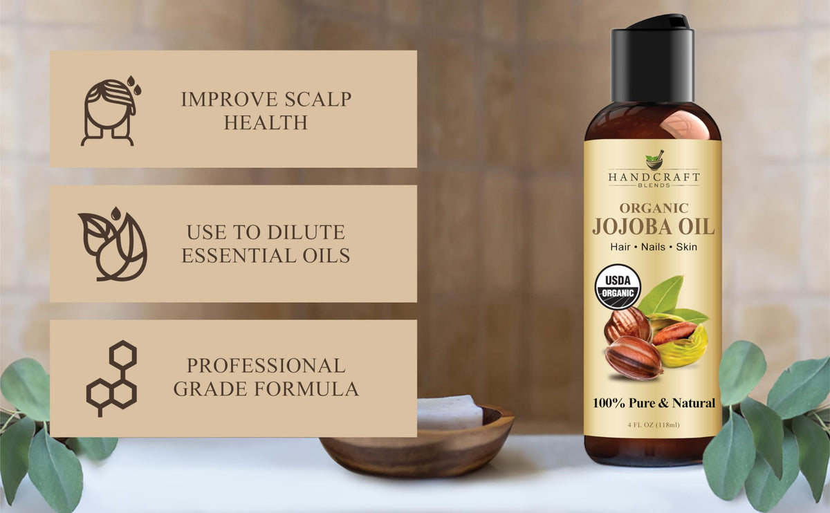 Handcraft Blends Jojoba Oil bottle with label