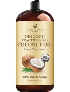 Handcraft Blends Organic Fractionated Coconut Oil 28 Fl Oz front view