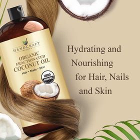 Handcraft Blends Organic Fractionated Coconut Oil in a lifestyle setting