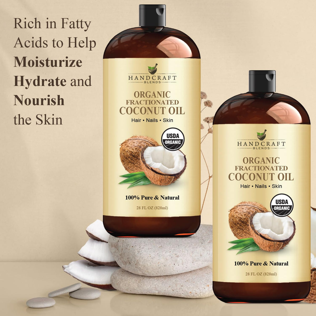 Handcraft Blends Organic Fractionated Coconut Oil with essential oils