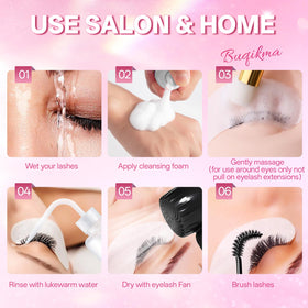 Handheld lash fan with adjustable speeds