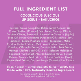 Handmade Heroes Bakuchiol Lip Scrub with natural ingredients