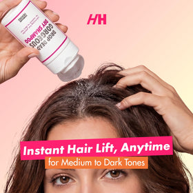 Handmade Heroes dry shampoo in a travel bag