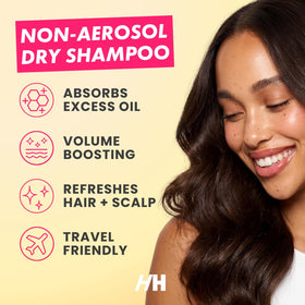 Handmade Heroes dry shampoo packaging and contents