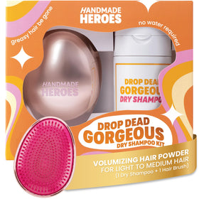 Handmade Heroes Dry Shampoo Powder & Brush Kit front view