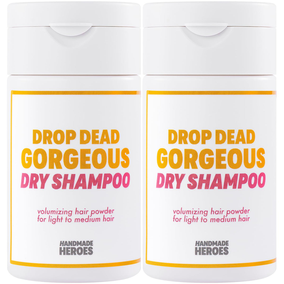 Handmade Heroes Non Aerosol Dry Shampoo 2 pack front view