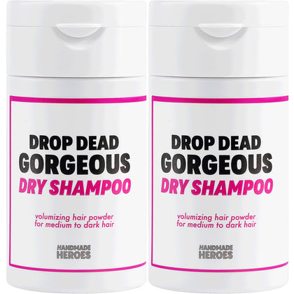 Handmade Heroes Non Aerosol Dry Shampoo 2 pack front view