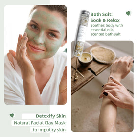 Handmade peppermint soap from NATURAL AMOR Spa Gift Set