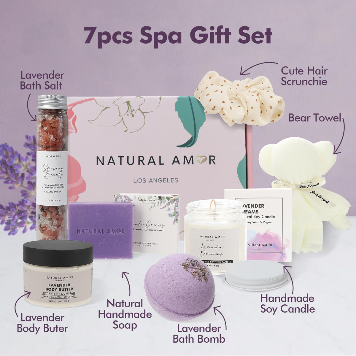 Handmade soap bar from Lavender Spa Gift Set