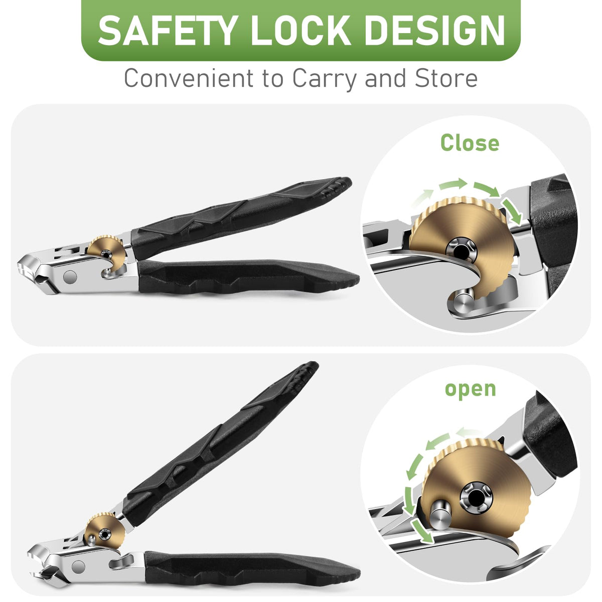 HANDWENG toenail clippers being used on thick toenails
