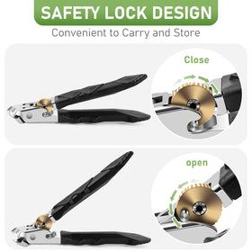 HANDWENG toenail clippers being used on thick toenails
