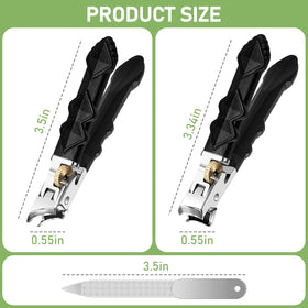 HANDWENG toenail clippers set including catcher for nail clippings
