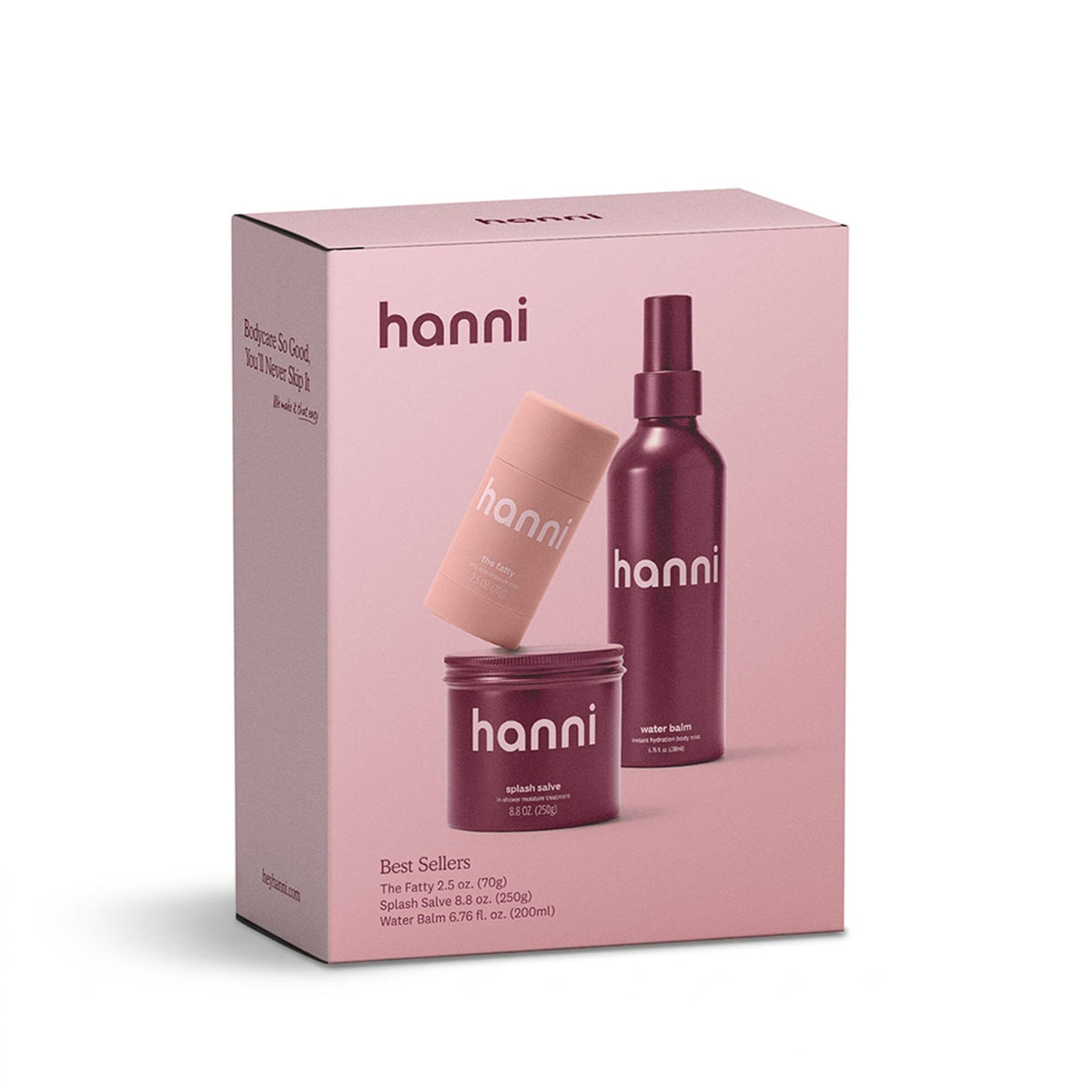 HANNI Body Moisturizer Gift Set packaging front view