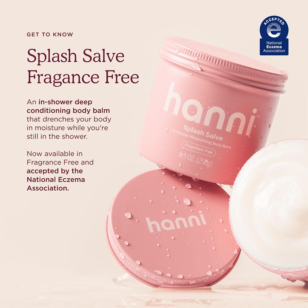 HANNI Splash Salve Fragrance-Free In-Shower Body Moisturizer packaging