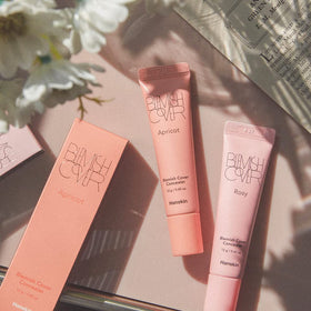 Hanskin Blemish Cover Rosy Concealer in makeup bag