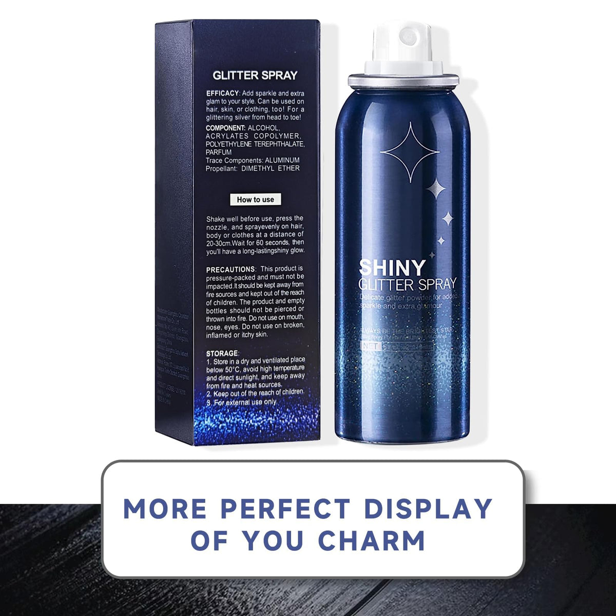 HANYWIL Body Glitter Spray surrounded by festival accessories