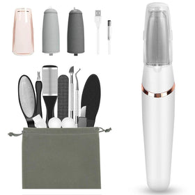 Haootadiy Electric Callus Remover kit with tools and storage bag