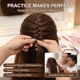 HAPOWELL mannequin head for braiding practice