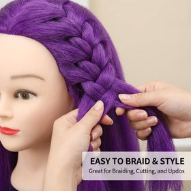 HAPOWELL mannequin head in a creative styling setup