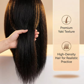 HAPOWELL mannequin head with hair care products