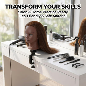 HAPOWELL mannequin head with various hairstyles