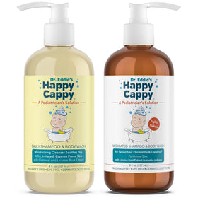 Happy Cappy Daily Medicated Shampoo and Body Wash Bundle front view