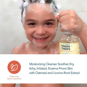 Happy Cappy Medicated Shampoo bottle with soothing ingredients