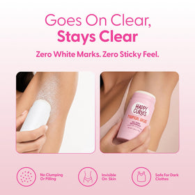 HAPPY CURVES All Over Deodorant Tropical Oasis application