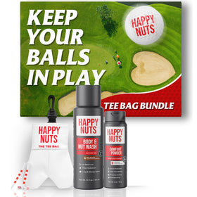 HAPPY NUTS Tee Bag Bundle with body wash and powder