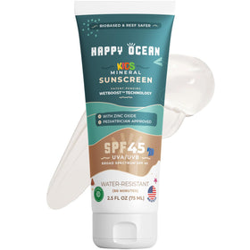 Happy Ocean Kids Reef Safe Mineral Sunscreen SPF 45 front view