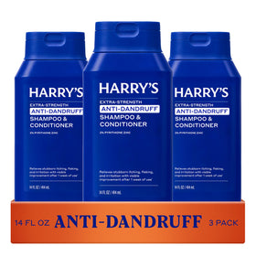 Harry's Anti-Dandruff Men's 2 in 1 Shampoo and Conditioner 14 oz front view