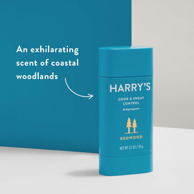 Harry's Antiperspirant Deodorant stick being applied to underarm