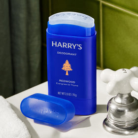 Harry's deodorant showing packaging dimensions