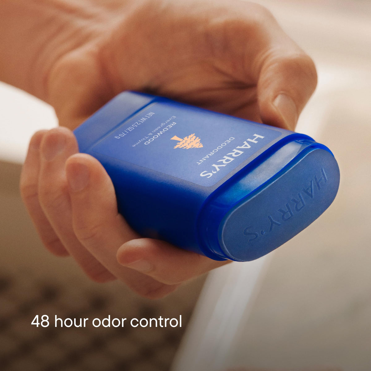 Harry's deodorant stick with smooth application texture