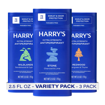 Harry's Extra-Strength Antiperspirant Deodorant 3 Pack front view