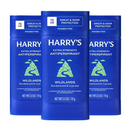 Harry's Extra-Strength Antiperspirant Deodorant 3 Pack front view