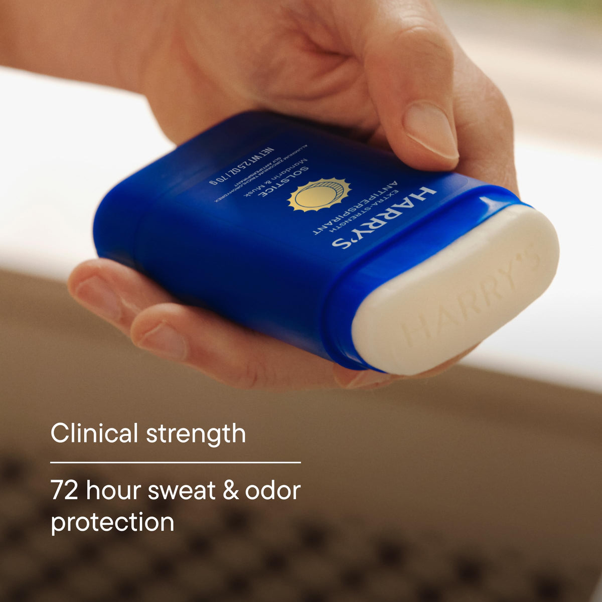 Harry's Extra-Strength Antiperspirant Deodorant ingredients close-up