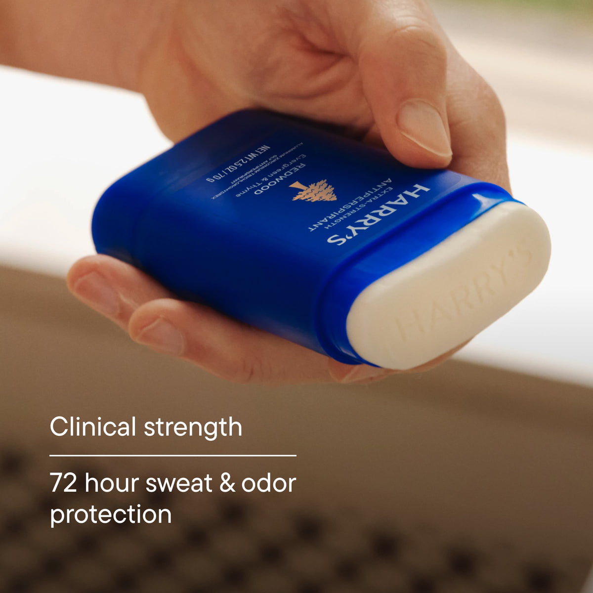 Harry's Extra-Strength Antiperspirant Deodorant Redwood 2.5 oz packaging