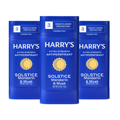 Harry's Extra-Strength Antiperspirant Deodorant Solstice 3 Pack front view