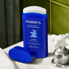 Harry's Extra-Strength Antiperspirant Deodorant Stone packaging