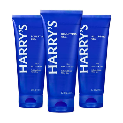 Harry's Hair Gel for Men 3 Pack front view