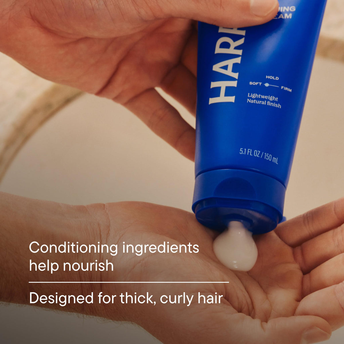 Harry's Hair Taming Cream texture close-up