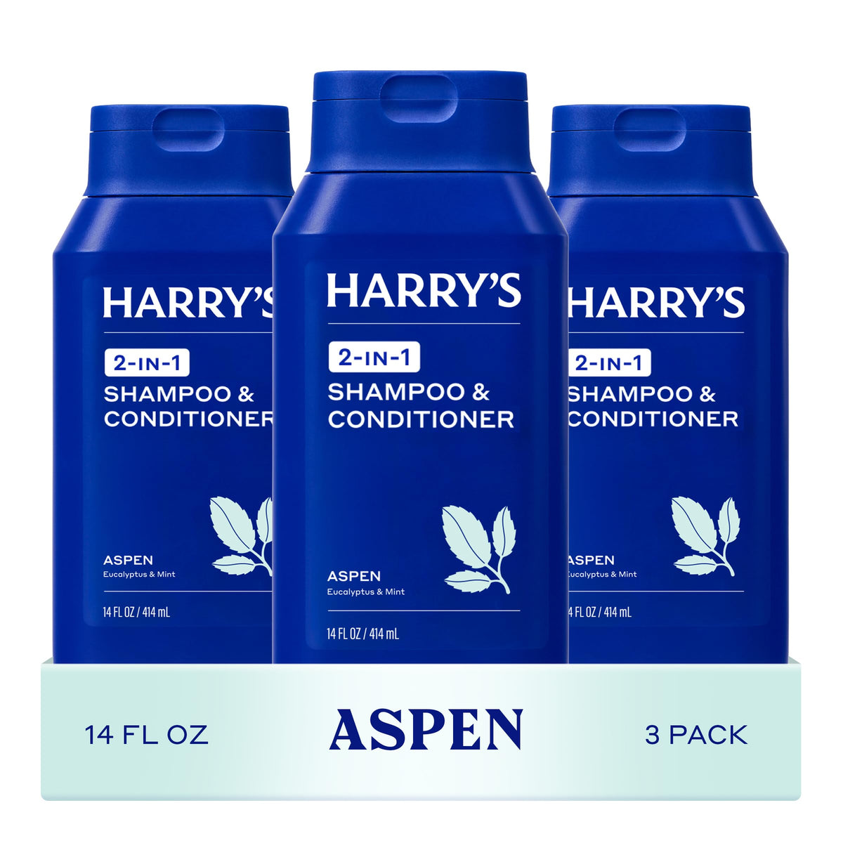 Harry's Men's 2 in 1 Shampoo and Conditioner 14 fl oz front view