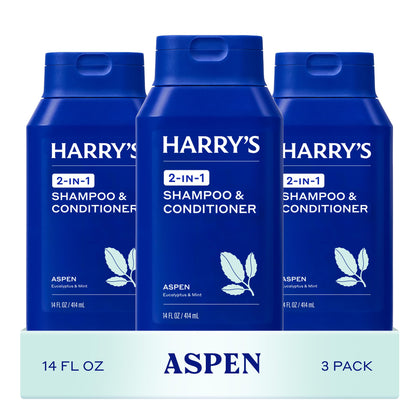 Harry's Men's 2 in 1 Shampoo and Conditioner 14 fl oz front view