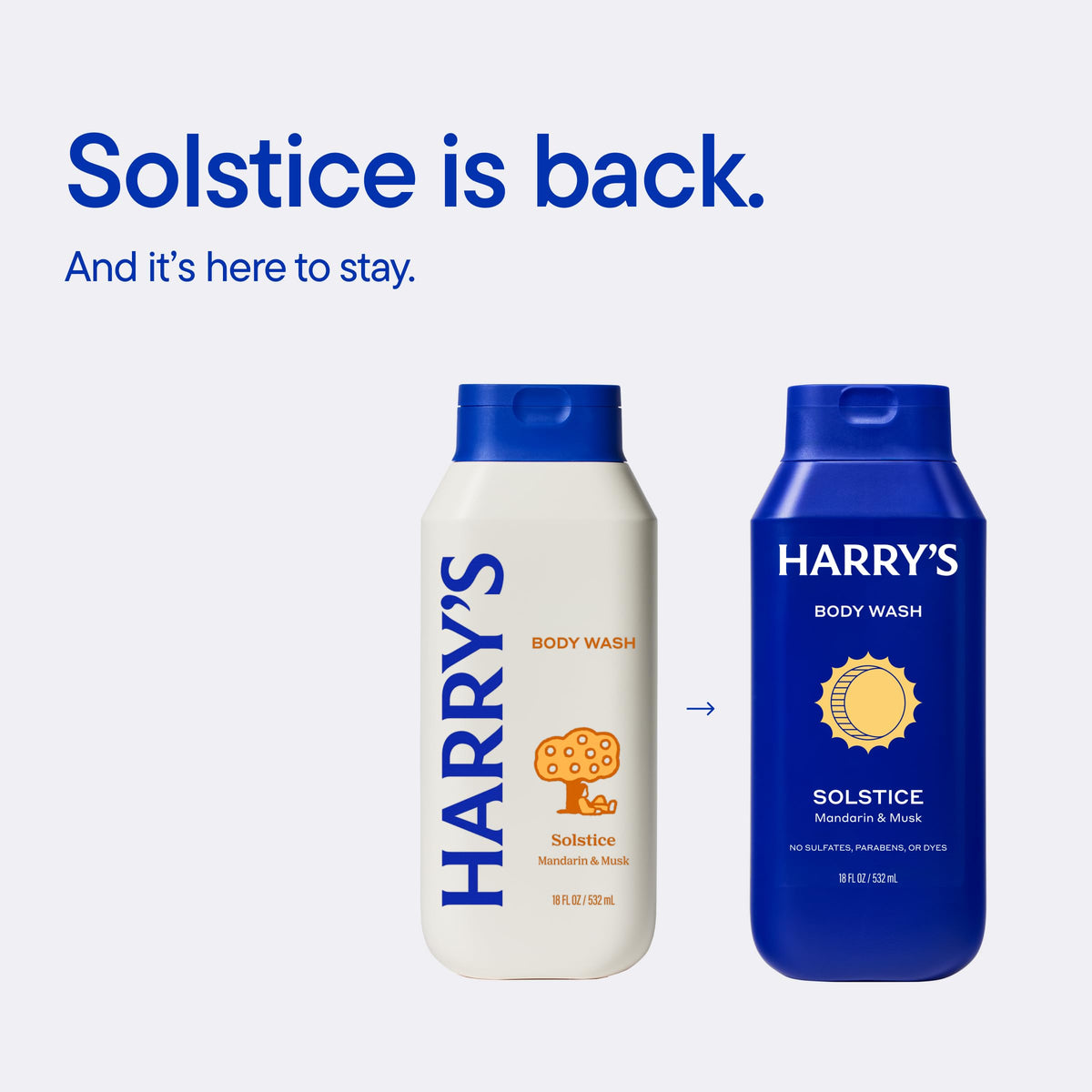 Harry's Men's Body Wash Solstice in a bathroom setting
