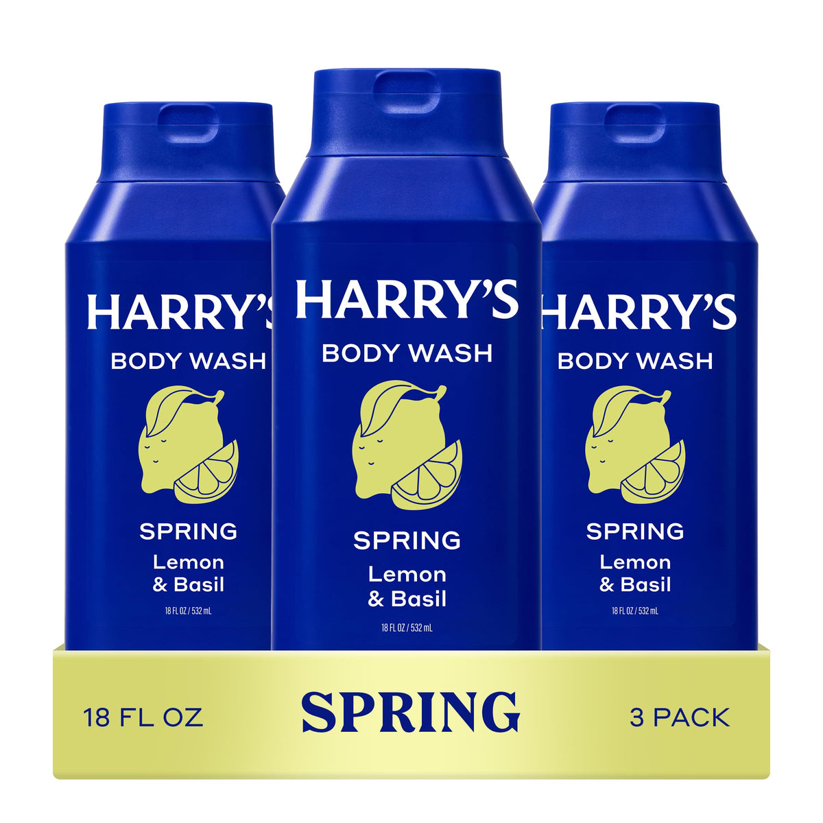 Harry's Men's Body Wash Spring 3 Pack front view