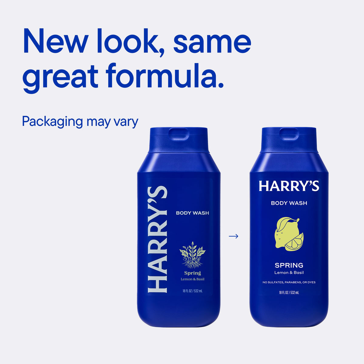 Harry's Men's Body Wash Spring 3 Pack side view